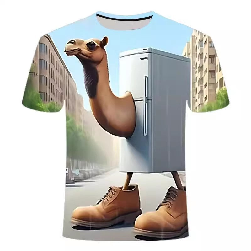 Frigo Camelo fridge camel digital all-over 3D-effect print T-shirt